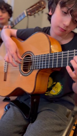 #QuarantinedQuartet practice day 766! Practicing “Milonga Flamenca” by Sabicas ❤️🤩🎸 #Sabicas is one of the greatest flamenco guitarists to live! This is one of Joseph’s favorite songs to play!🌟🌟🌟🌟🌟🌟🌟🌟🌟🌟🌟🌟#guitar #guitars #nyguitaracademy #acousticguitar #spanishguitar #classicalguitar #flamencoguitar #familyband #familygoals #rumbaflamenca #guitarplayer #guitarist #guitarra #family #familytime #familygoals #familyfirst #guitarlessons #guitarschool #musicschool #guitarschool #iphone