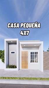 Hermosa Mini Casa de 4X7 🏠 Video completo #planosdecasas #casaspequeñas #housetour #arquitectura #tinyhouse #minicasa | Habita.Dos