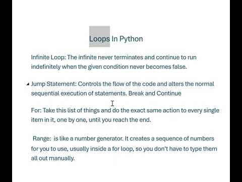 Loops In Python Basics Part 1