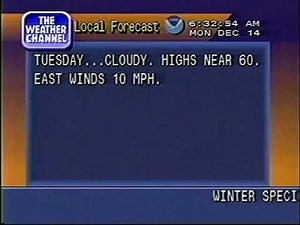 Weather Channel local forecast (1992)