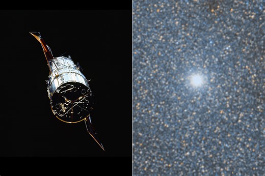 Hubble Captures Peculiar Image of M110, a Dwarf Elliptical Galaxy with a Nearly Featureless Structure