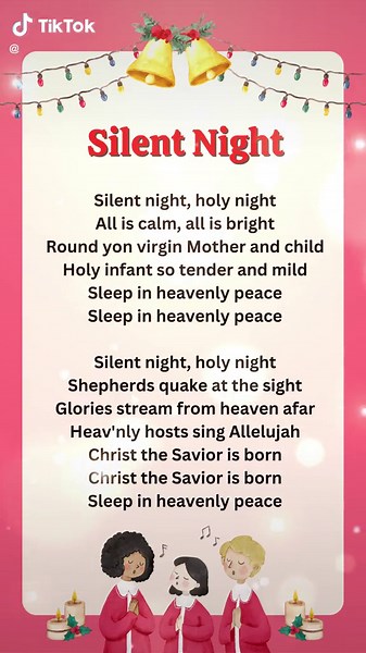 Silent Night (Lyrics) Instrumental Christmas Song