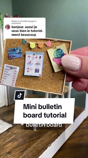 Replying to @mireille burger Heres the full miniature bulletin board tutorial! #moderndollhouse #miniatures #dollhouseminiatures #dollhouse #miniature #moderndollhouses #diyminiature #diyminiatures #dollhousemakeover #112scaleminiatures #diy #miniaturedollhouse #miniaturekitchen