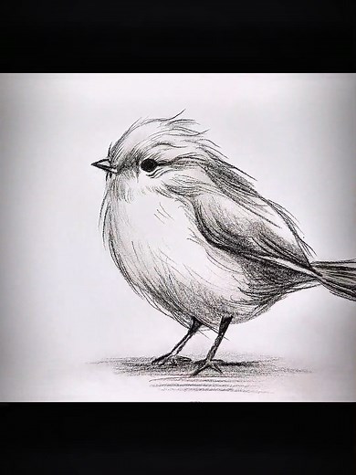 Easy Realistic Bird Drawing Tutorial Step-by-Step