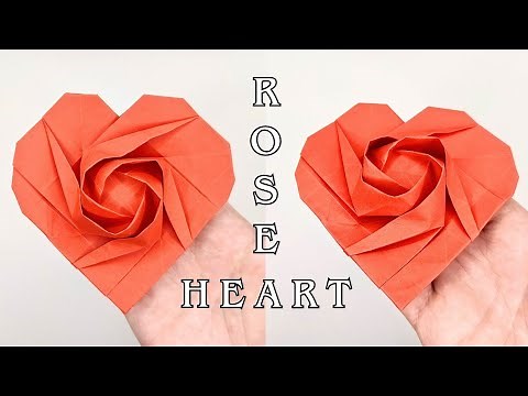Origami ROSE HEART by Stefan Brinkmann | Paper rose heart
