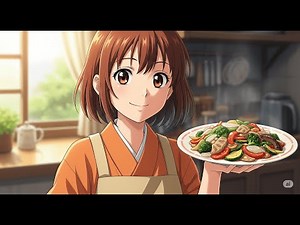 Making a Ghibli Inspired Vegetable Stir-Fry | Relaxing Anime Cooking ASMR