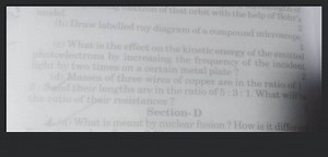 Draw labelled ray diagram of a compound microscope. What is the... | Filo