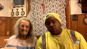 #TheresGoodNewsTonight about kindness caught on camera. Our Jose Diaz-Balart shares some good deeds — like an adorable and much-needed hug for a pizza delivery man — and what the people involved had to say about those special moments. | NBC Nightly News with Tom Llamas