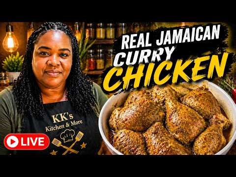 Watch Me Season Real Jamaican Curry Chicken 🇯🇲 LIVE #live
