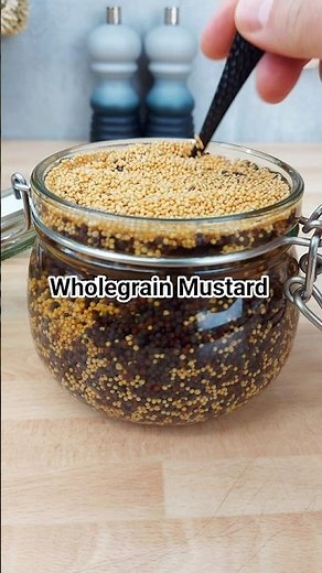 Homemade Wholegrain Mustard in 10 minutes (plus a little rest) No additives, just proper flavour 🌾💛