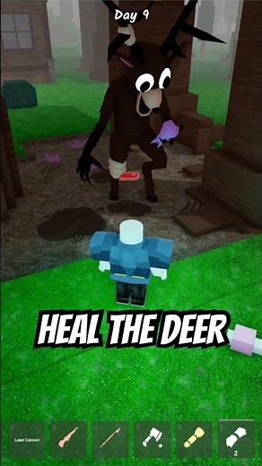 I HEALED THE DEER! 🦌 IT FIGHTS FOR YOU?! #99nightintheforest #99nights #roblox #robloxedit