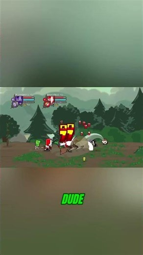 Juggling Enemies in Castle Crashers