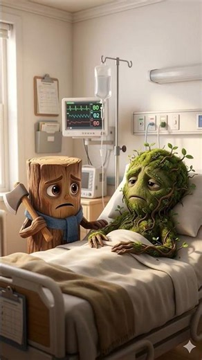 Tree Stump Visits Sick Moss Monster in Hospital 😢 | Emotional Animated Short Story
