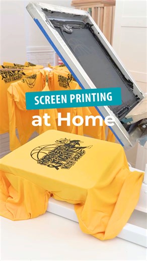 Think screen printing at home isn't possible? It's just about getting a system down that works for you! Screen printing these 40 shirts was fast and easy - from setup to clean up. If you want to learn my method of screen printing with vinyl, start by grabbing my free quick start guide. Comment START and I'll send you the link to download it. | Pigskins & Pigtails