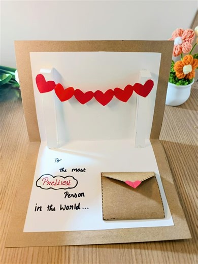 Handmade Pop up Love Letter Card/ Gift for Girlfriend ,boyfriend/ Prettiest Person Greeting Card/ Romantic Valentines Day Gift - Etsy UK