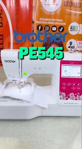 Bordadora Brother PE545 #confeccion #costura #brother