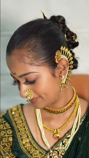 Maharashtrian Bride Makeup tutorial ✨#maharashtra #marathibride #tutorial