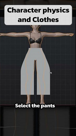 Easy sculpting Clothes In Blender! #BlenderTutorial #3DModeling #Blender3D #GameDev #3DArtist
