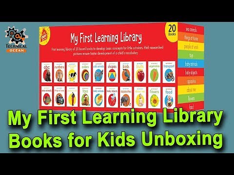 My First Learning Library: Boxset of 20 Board Books for Kids Unboxing
