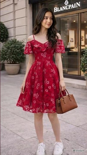 Red Hot Summer Outfit Ideas 2026 | Trendy Floral Dress Lookbook✨ #ytshorts #outfitideas #floral