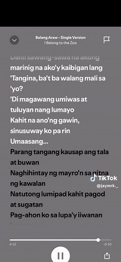 Balang Araw Lyrics: Parang Tanga Kausap ang Tala at Buwan
