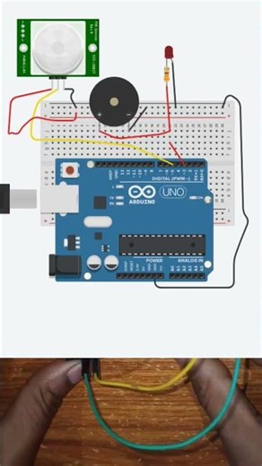 Arduino PIR Sensor Security Alarm | Amit Tech Club 😎 #shorts #aAmitTechClub #arduino #pirsensor