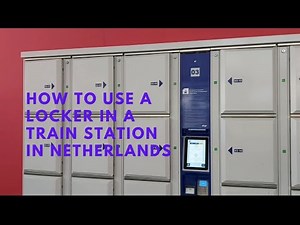 How to use a locker in a train station in Netherlands 🇳🇱 #lockers #trainstations #ns #dutchrailway