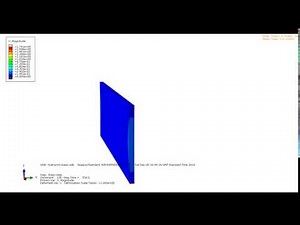 Additive manufacturing simulation of a thin vertical wall in SIMULIA Abaqus 2017