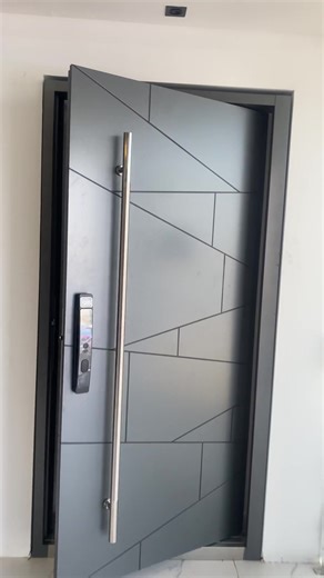 Smart Pivot Door with Integrated Lock for Modern Homes