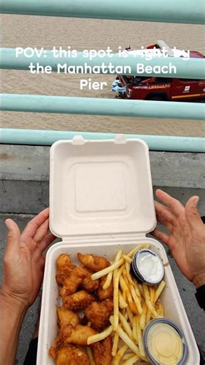 POV: Eating at Shellback Tavern in Manhattan Beach (Beachfront Food Spot)