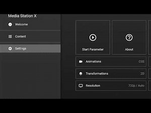MSX|Media station Xwidget OTT|Setup Start Parameter
