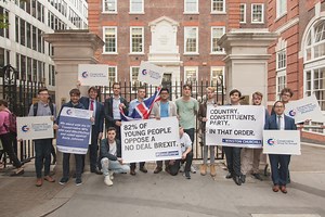 Young Tories Held a Protest Against Their Own Party's Slide to the Right