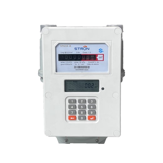 Smart Prepaid Gas Meter with Keypad Features Step Tariff and Overdraft Collection
