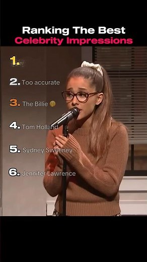 Ranking BEST CELEBRITY IMPRESSIONS