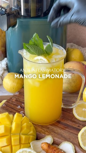 Anti-Inflammatory Mango Lemonade | Cold Press Juicer Recipe for Beginners
