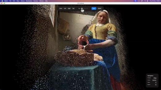 苹果SHARP单图转三维模型，让你只需几秒钟就能生成带有完整深度信息的3D高斯