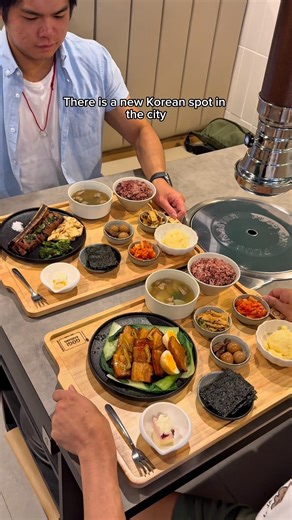 NEW Korean set meal - BBQ code x Gogi bapsang Melb! #koreanfood #soju #koreanfoodie #melbournefood