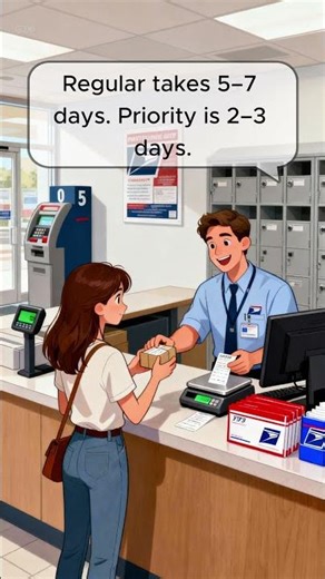📦 Post Office English — How to Mail a Package | Real USPS Conversation #learnenglish