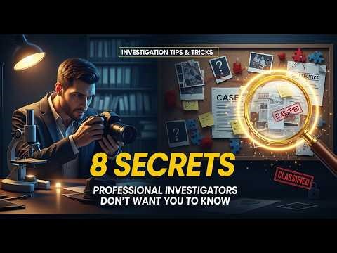 INVESTIGATION TIPS & TRICKS: 8 SECRETS PROFESSIONAL INVESTIGATORS DON’T WANT YOU TO KNOW