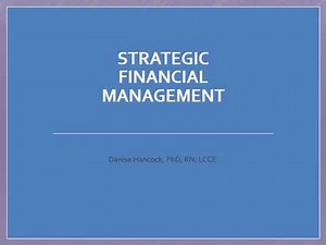 Strategic Financial Management