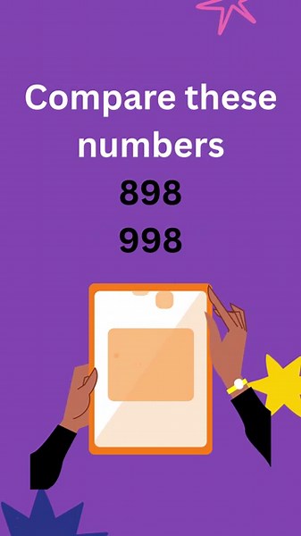 Compare 3 digit numbers Example 9