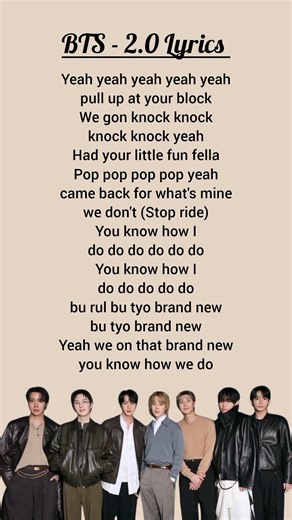BTS - "2.0" Lyrics #bts #2.0 #bts2.0lyrics #2.0lyrics #shortsfeed #kpop #btsarmy #btsarirang#arirang