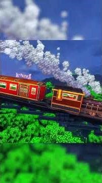Паровоз в майнкрафт с create mod, steam n rails, copycats, на сервере mc.igraund.xyz #shorts
