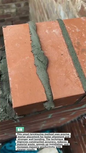 Brick Layer Trick #constructionhack#builderskills #tools #diy #builder...