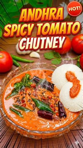 Ultimate Andhra Tomato Chutney for Idli 🍅