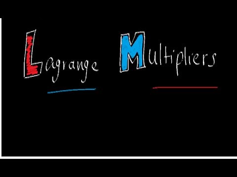 Lagrange Multipliers - example 2 - Finding the distance between a point and a plane