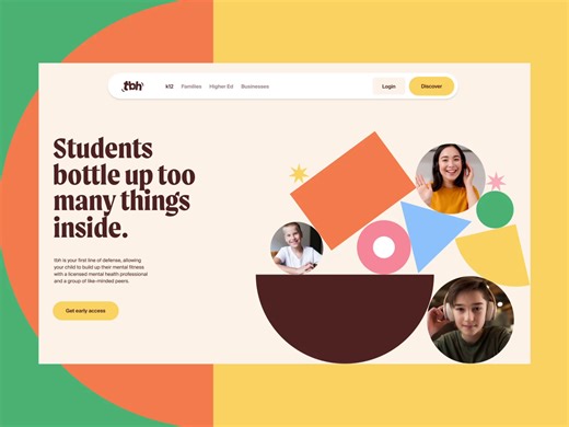 Homepage design for a Healthcare startup , Concept II