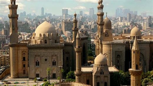 Cairo, Egypt: Drone flight over the ages