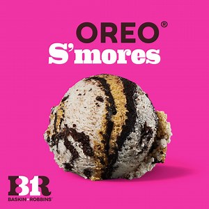 No thoughts, just this scoop of new OREO® S’mores 🤤 | Baskin-Robbins