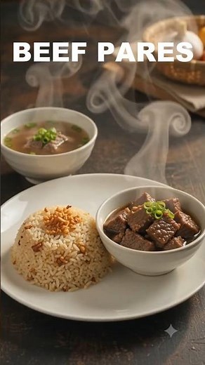 Beef Pares Recipe | Sweet & Savory Filipino Braised Beef | Easy Pinoy Recipe #Shorts